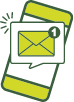 Icon for Email Received on Mobile