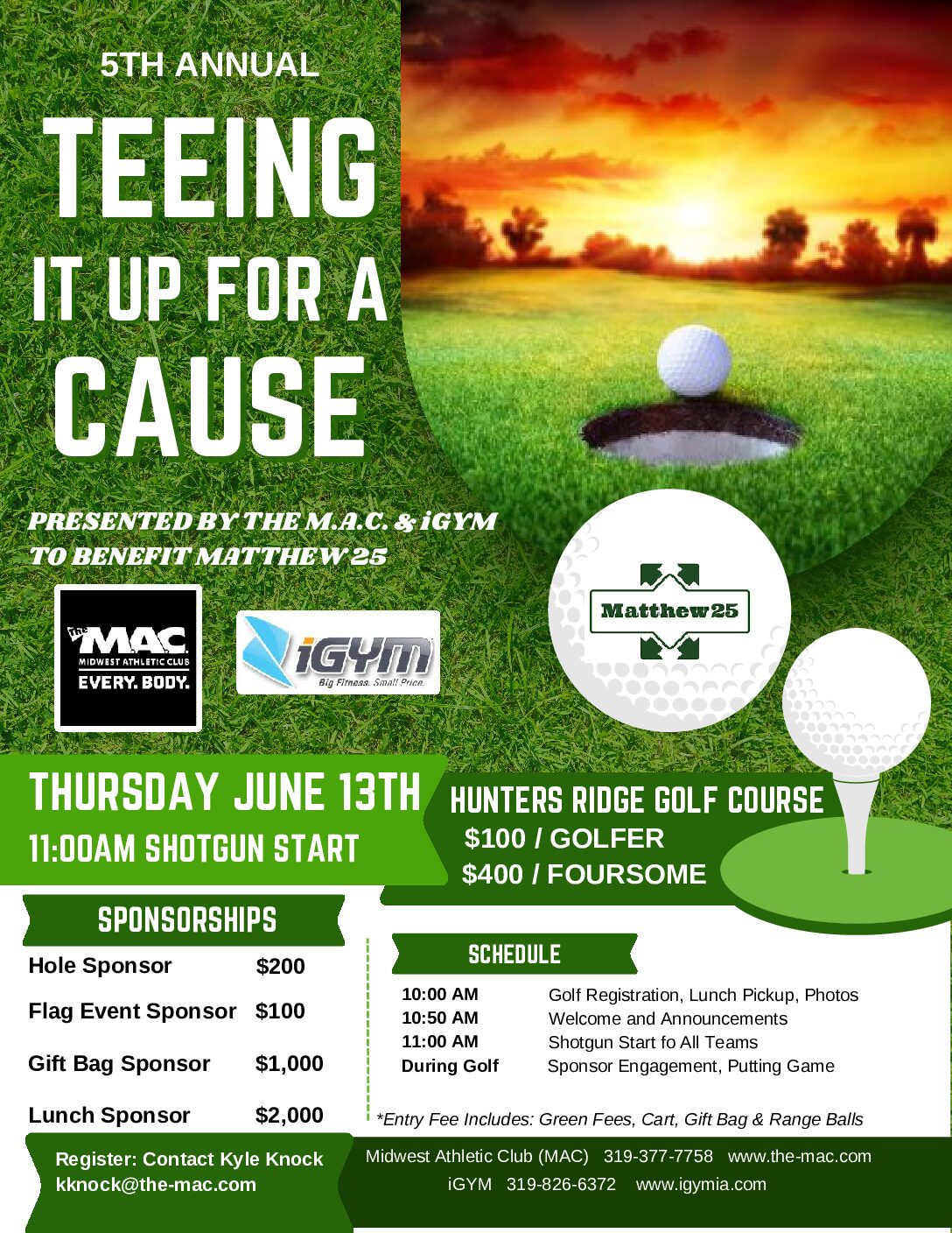 Teeing It Up Fore a Cause
