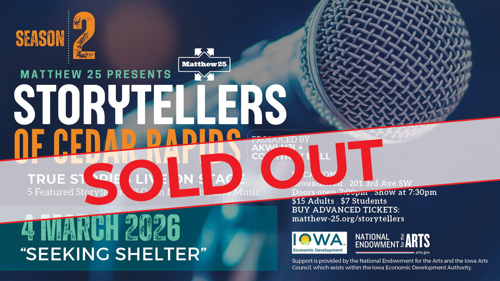 Sold Out March 4 show