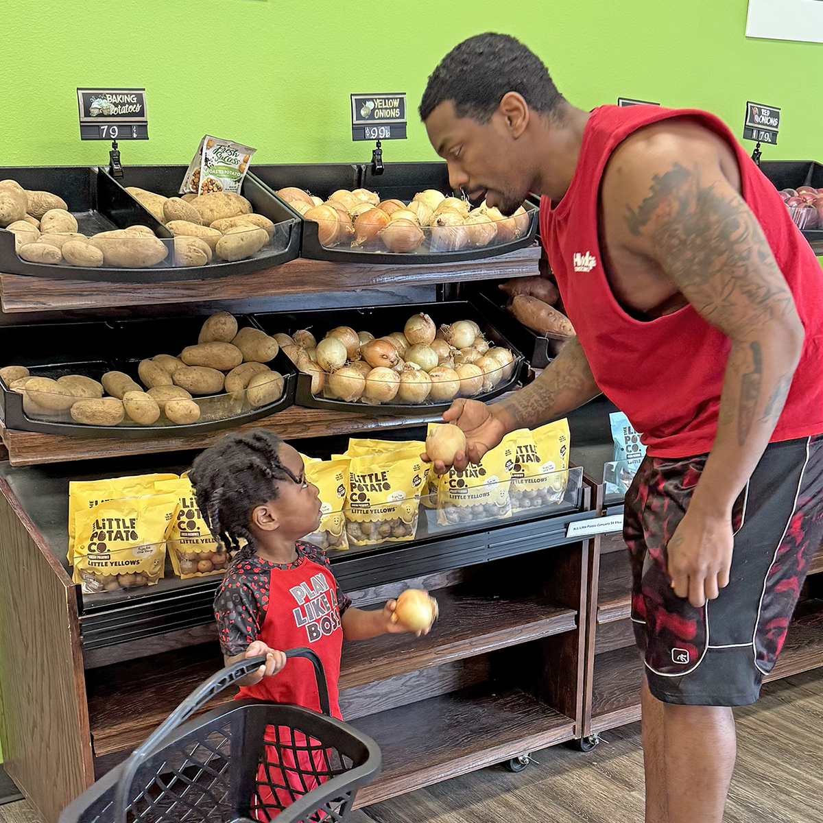 People peruse the shelves at the Corner Store