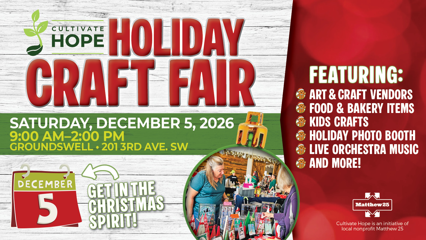 Holiday Craft Fair Website Image
